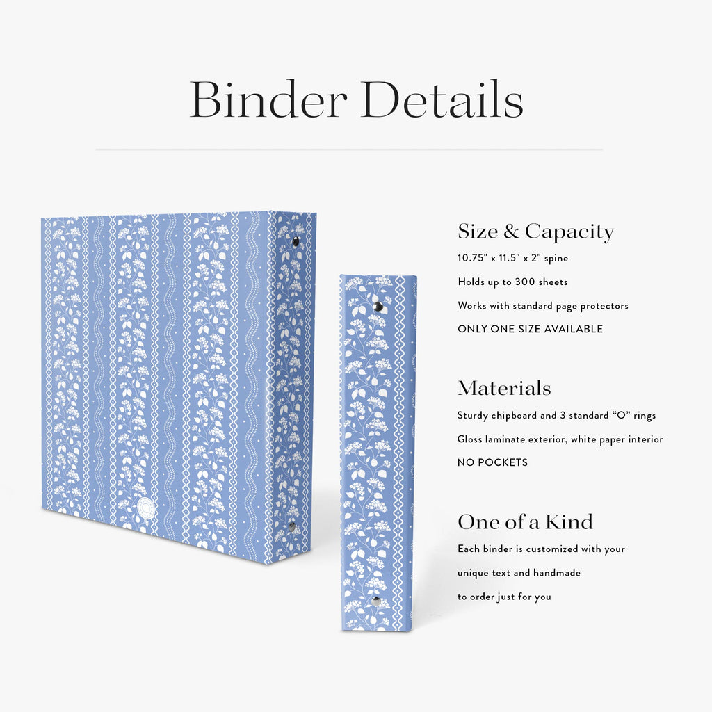 Needlepoint Binder - Heirloom Print