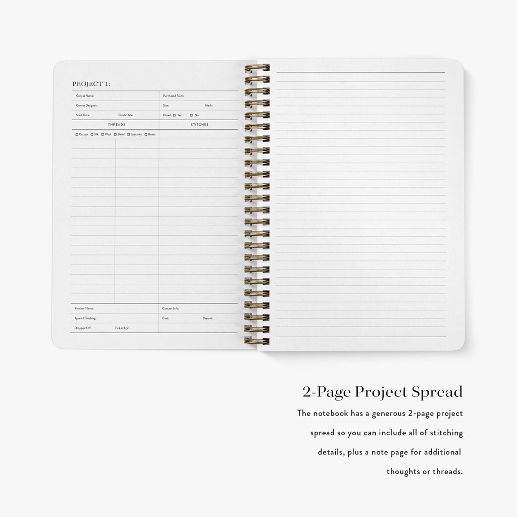 Needlepoint Journal - Blue Plaid