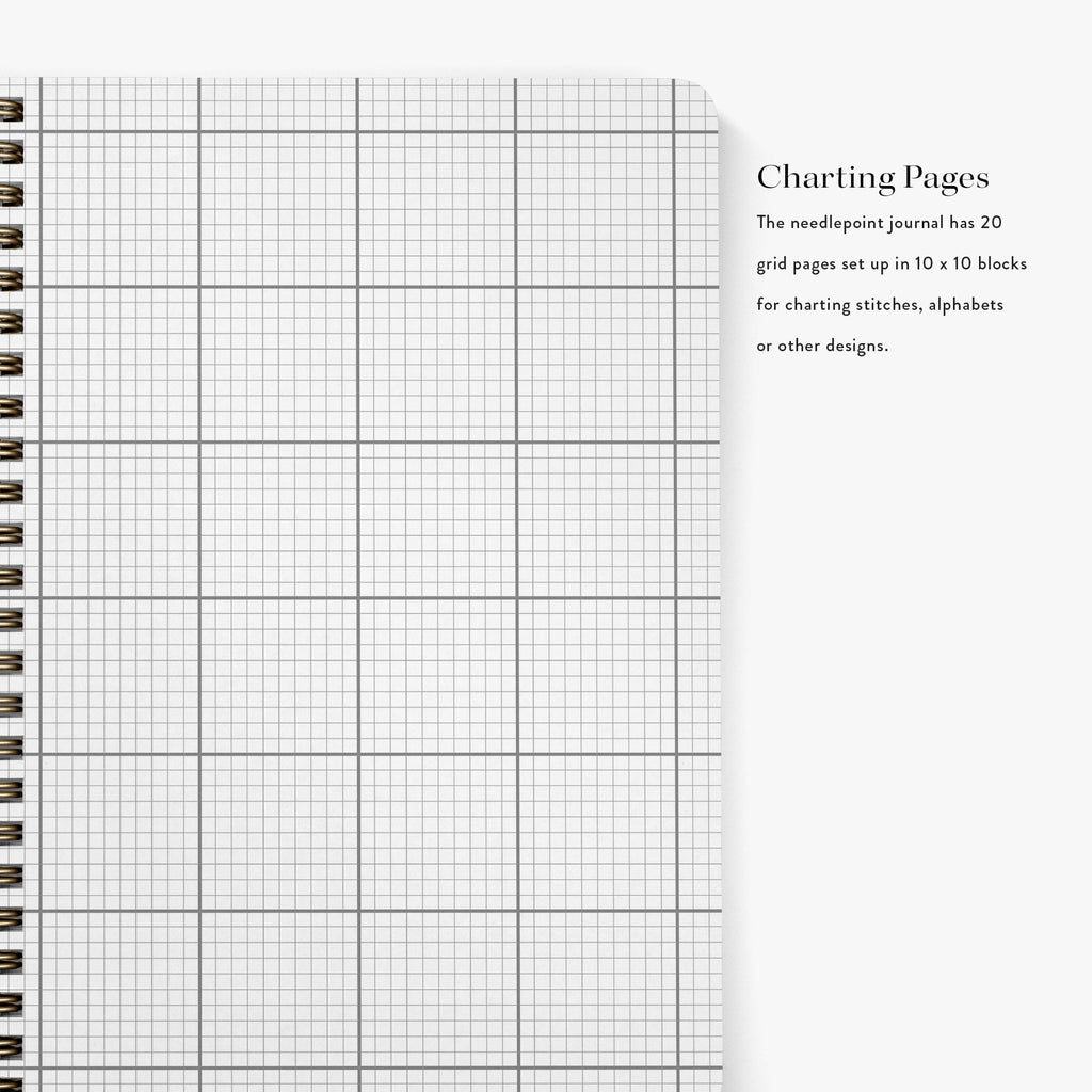 Needlepoint Journal - Blue Plaid