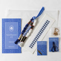 Key Fob Kit - Blue Gingham
