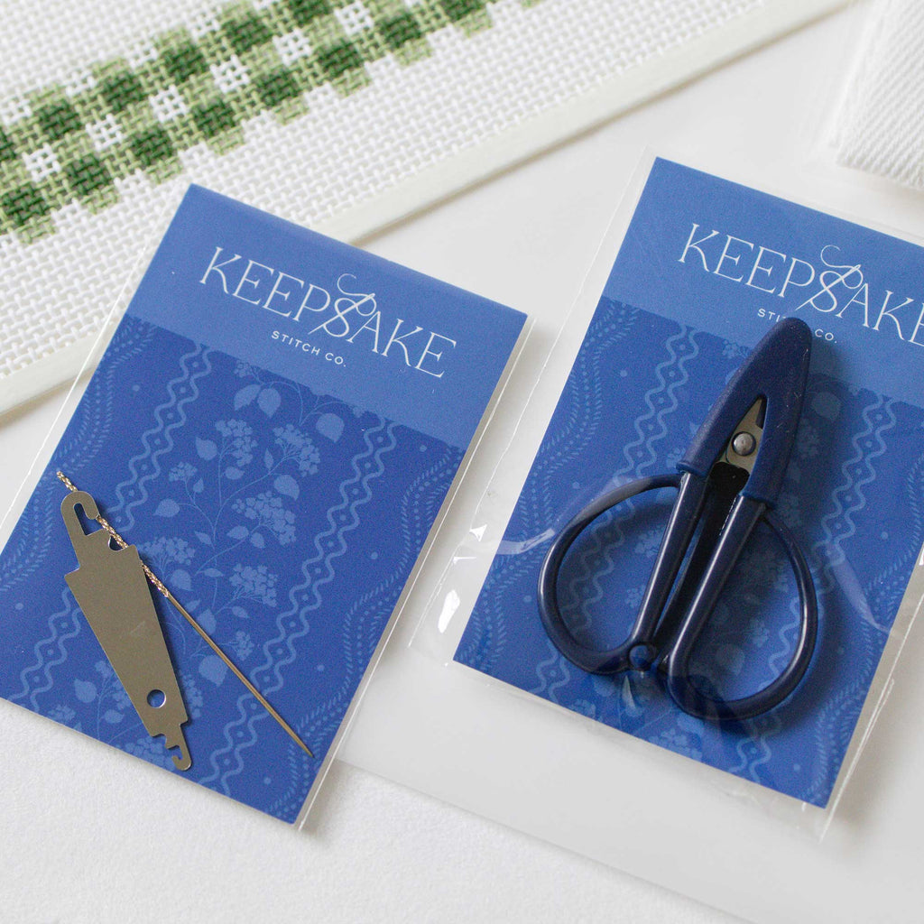 Key Fob Kit - Green Gingham