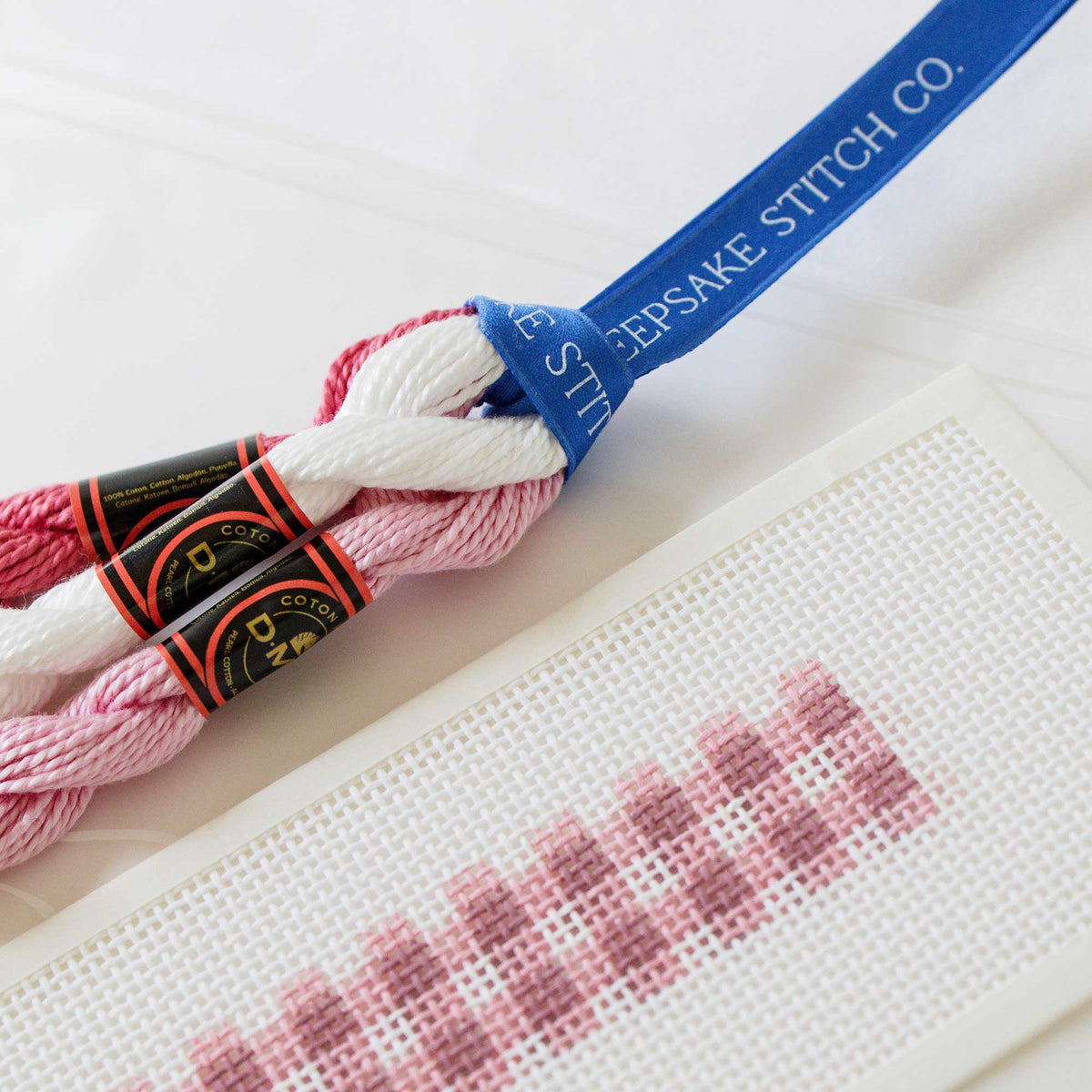 Key Fob Kit - Pink Gingham