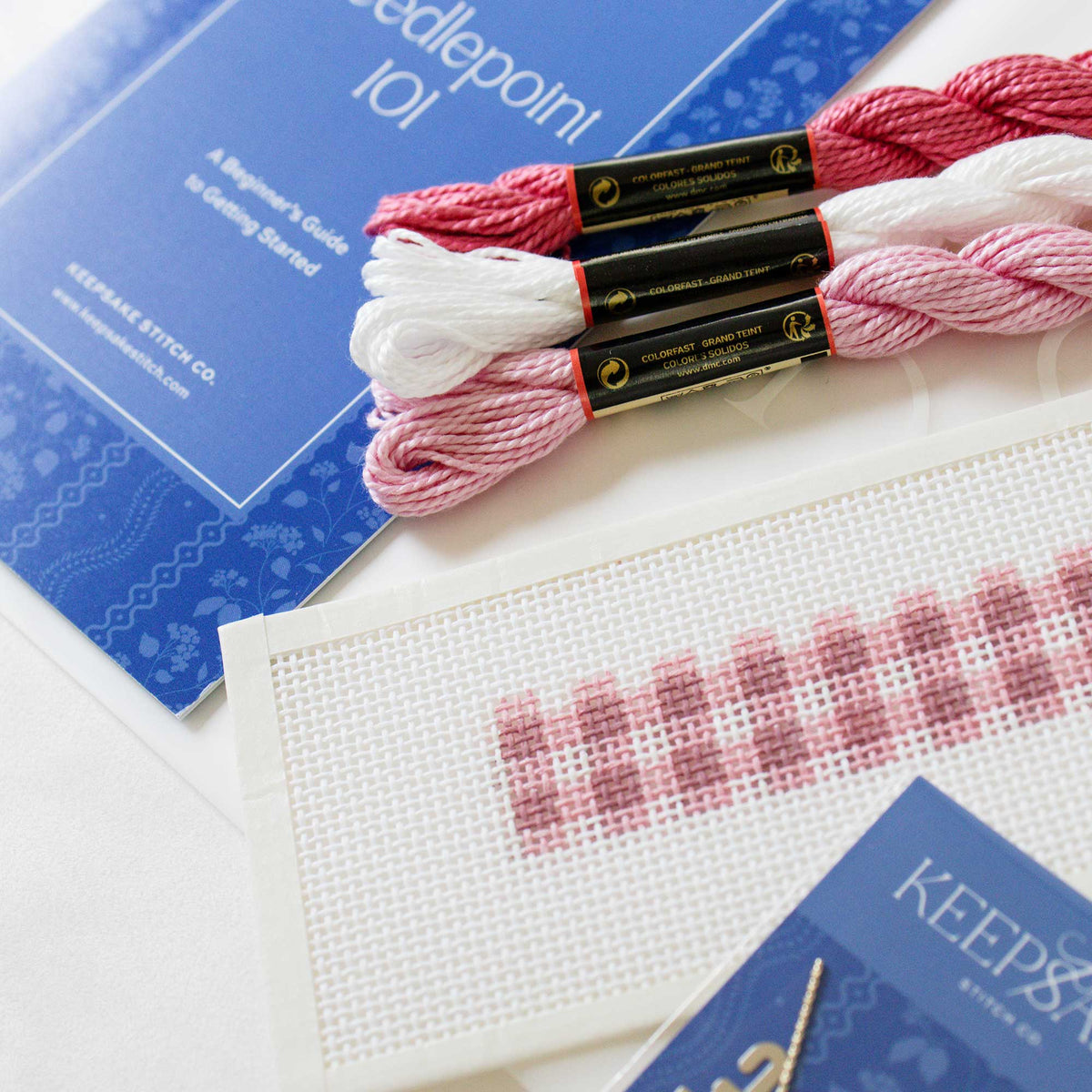 Key Fob Kit - Pink Gingham