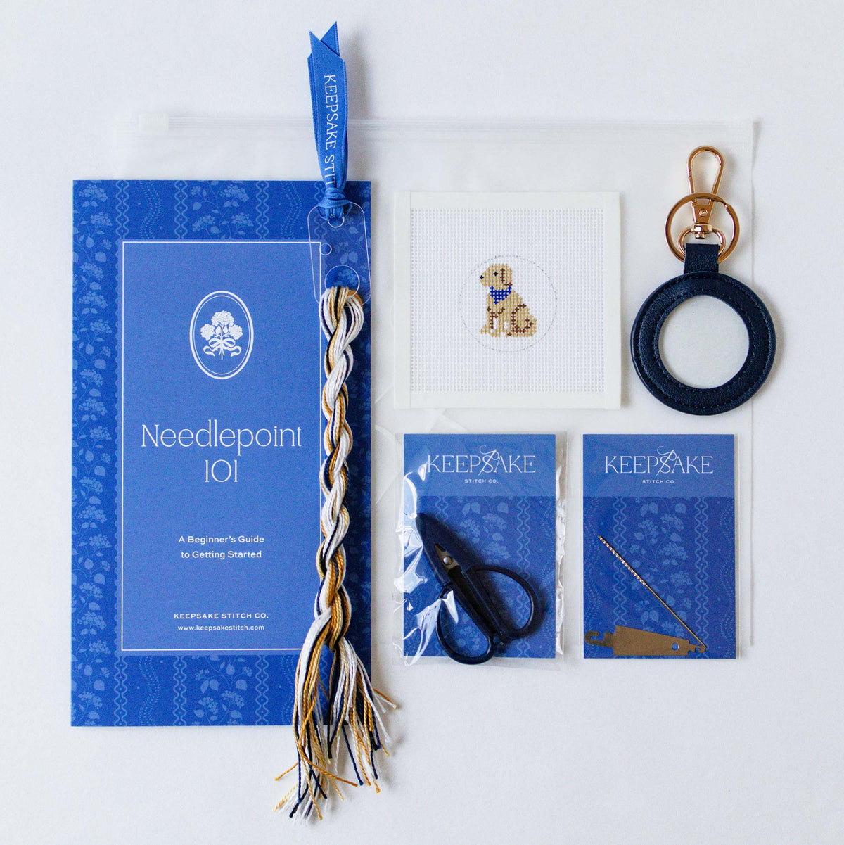 Key Fob Kit - Golden Retriever